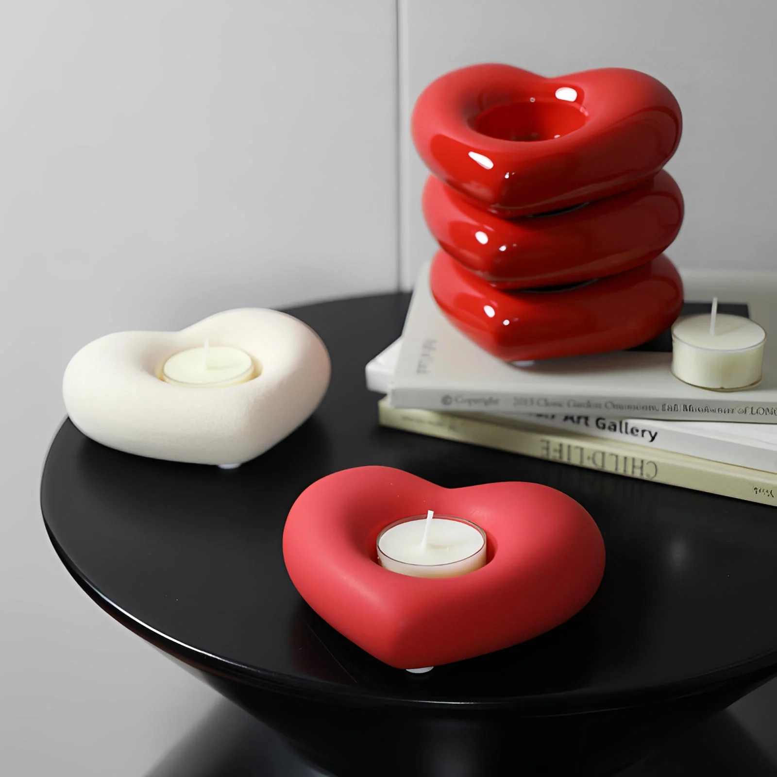 Amour Heart Tealight Holder - Image 2