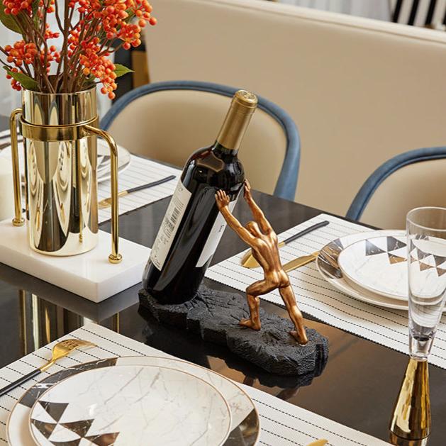Atlas Bronze Wine Holder - Image 2