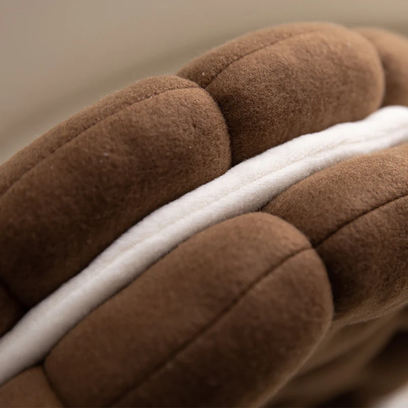 Biscuit Cream Plush Cushion - Image 3