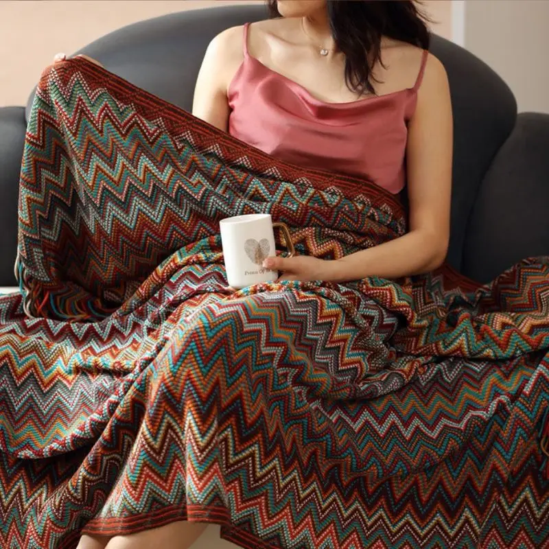 Boho Pattern Throw Blanket - Image 3