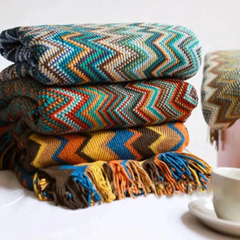 Boho Pattern Throw Blanket - Image 5