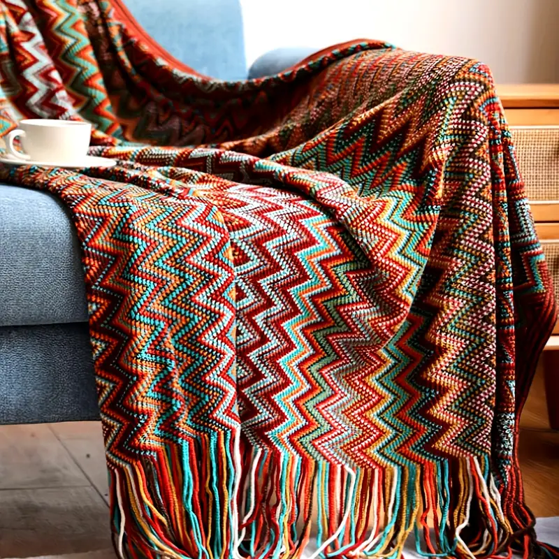 Boho Pattern Throw Blanket - Image 8