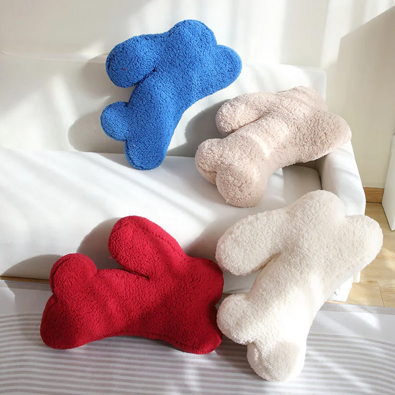 Bouclé Plush Rabbit Pillow - Image 3