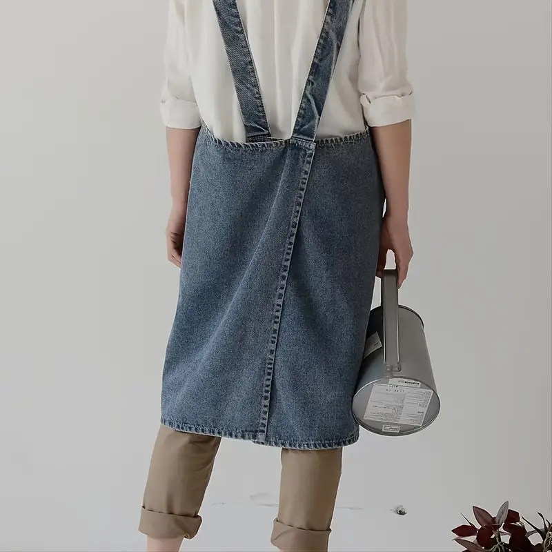 Crane Blue Denim Apron - Image 3