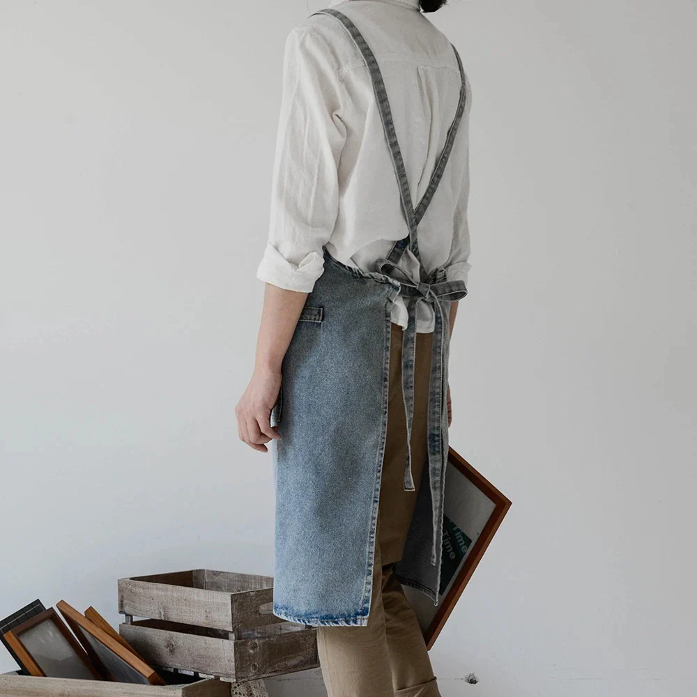 Crane Blue Denim Apron - Image 7