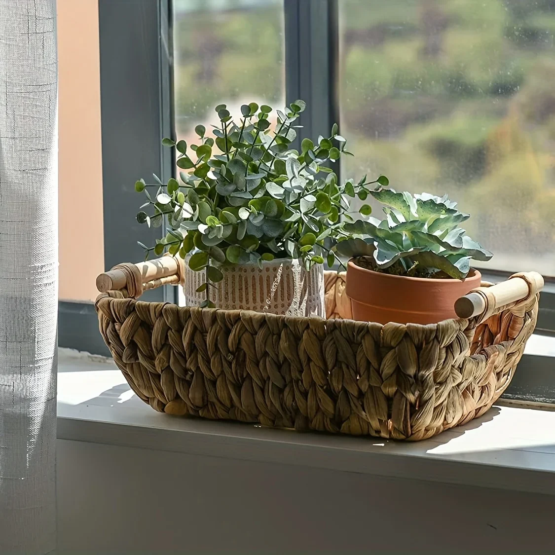 Elma Handwoven Basket - Image 6