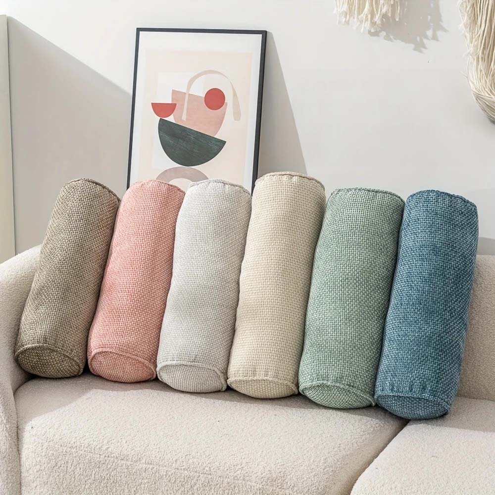 Harlowe Chenille Bolster Pillow - Image 10