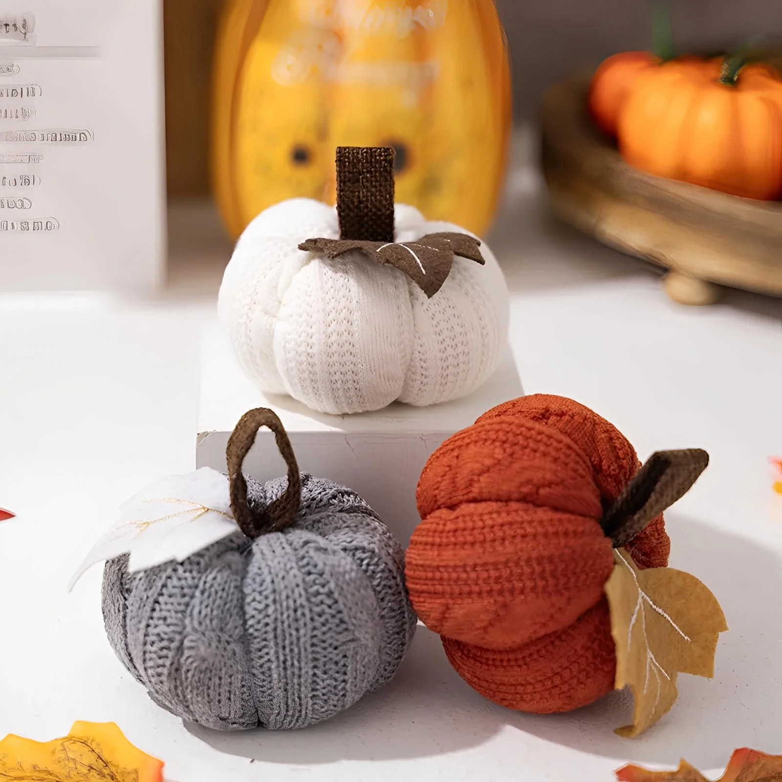 Harvest Knit Pumpkins - Image 4