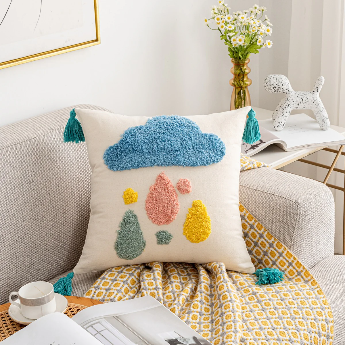 Liora Joy Tufted Pillow Cover - Image 5
