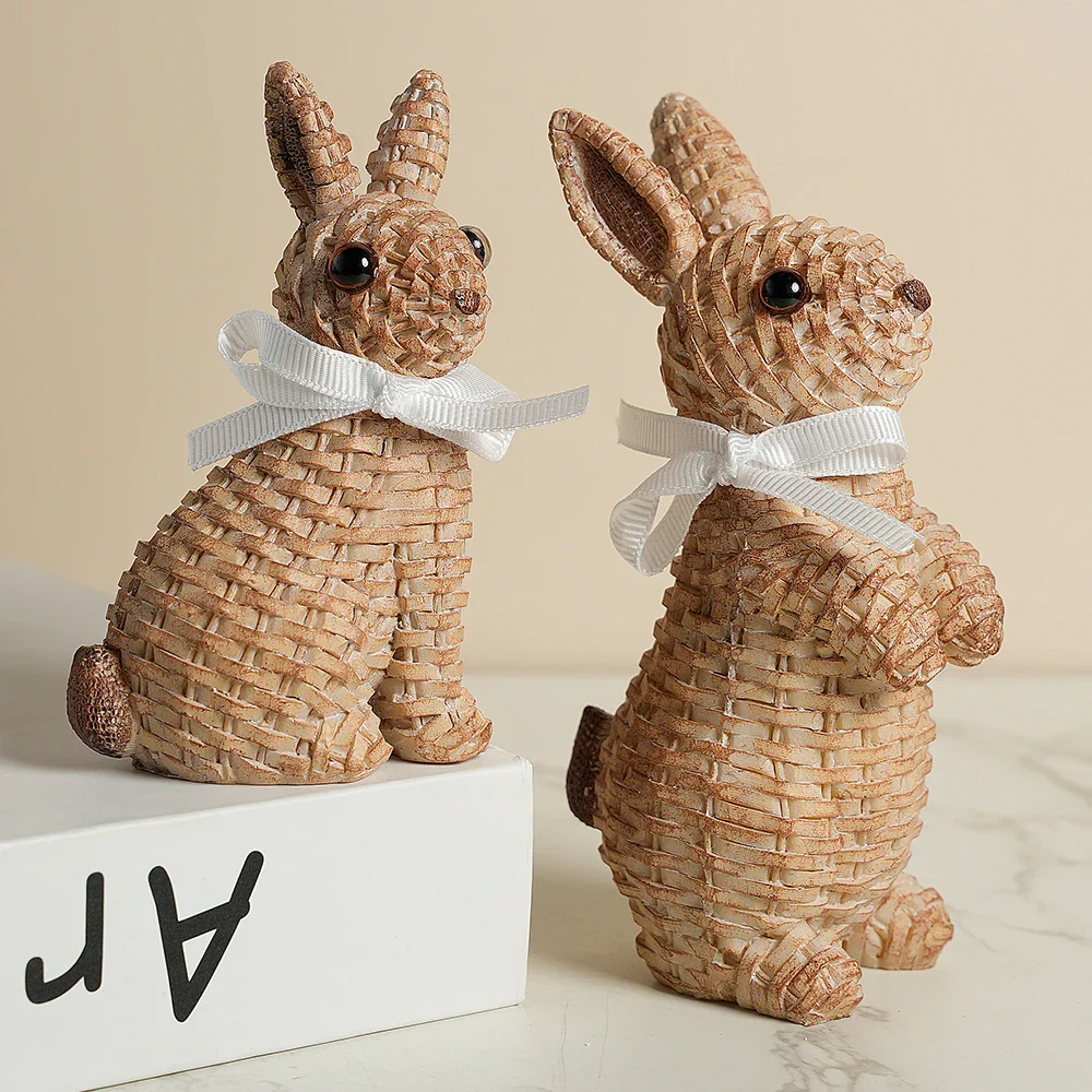 Maris Rustic Wicker Rabbits - Image 5