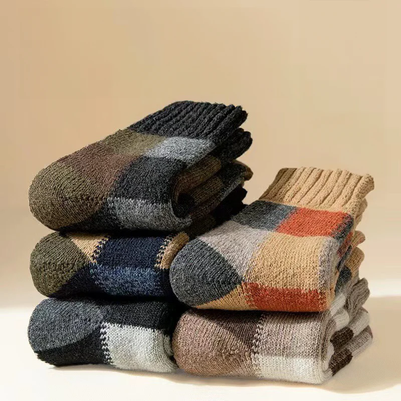 Men's Patchwork Crew Socks - Image 2