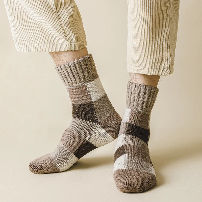 Men's Patchwork Crew Socks - Image 4