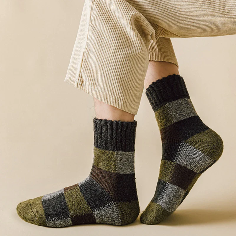 Men's Patchwork Crew Socks - Image 6