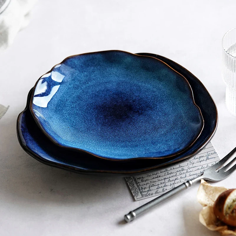 Midnight Ceramic Pool Plates - Image 3
