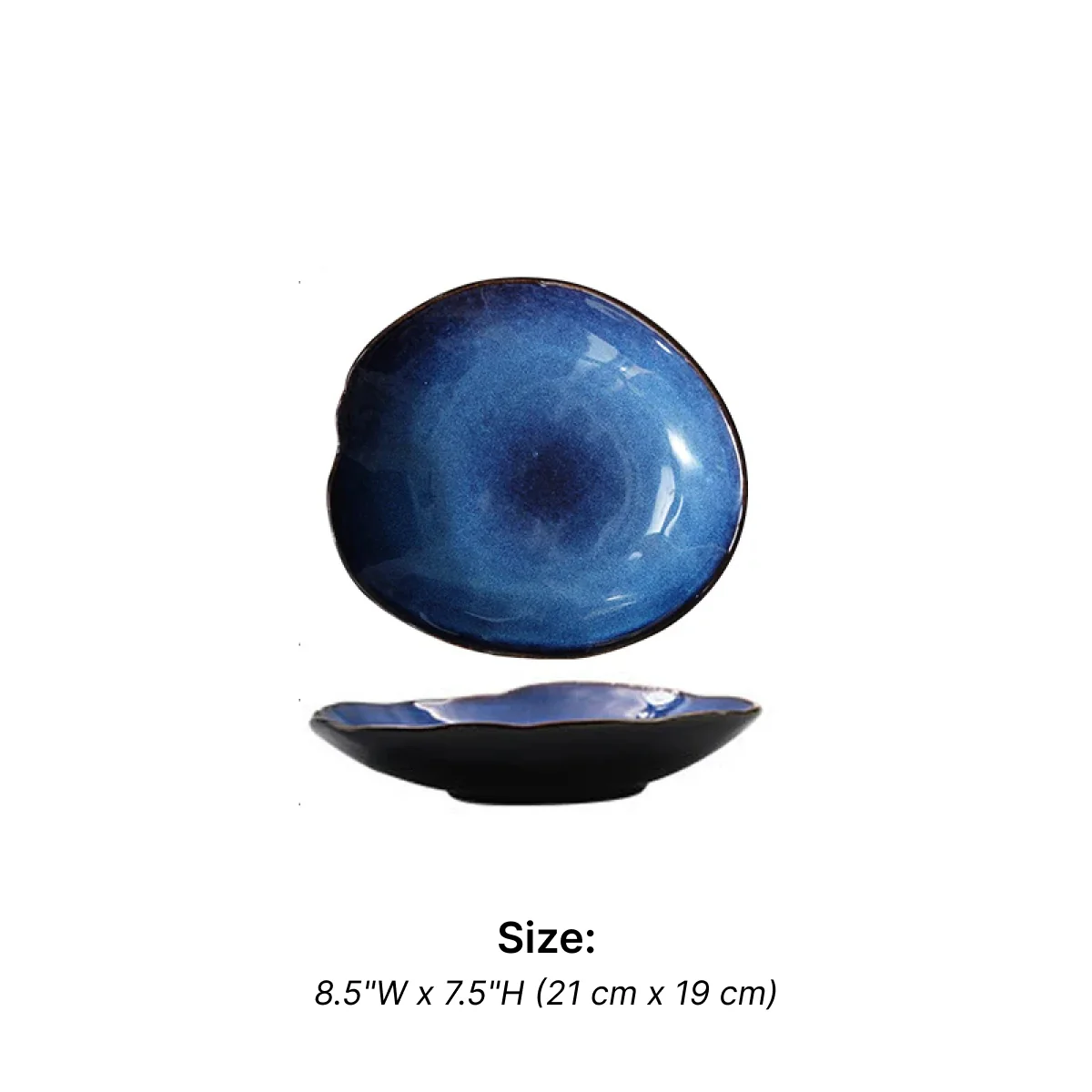 Midnight Ceramic Pool Plates - Image 8