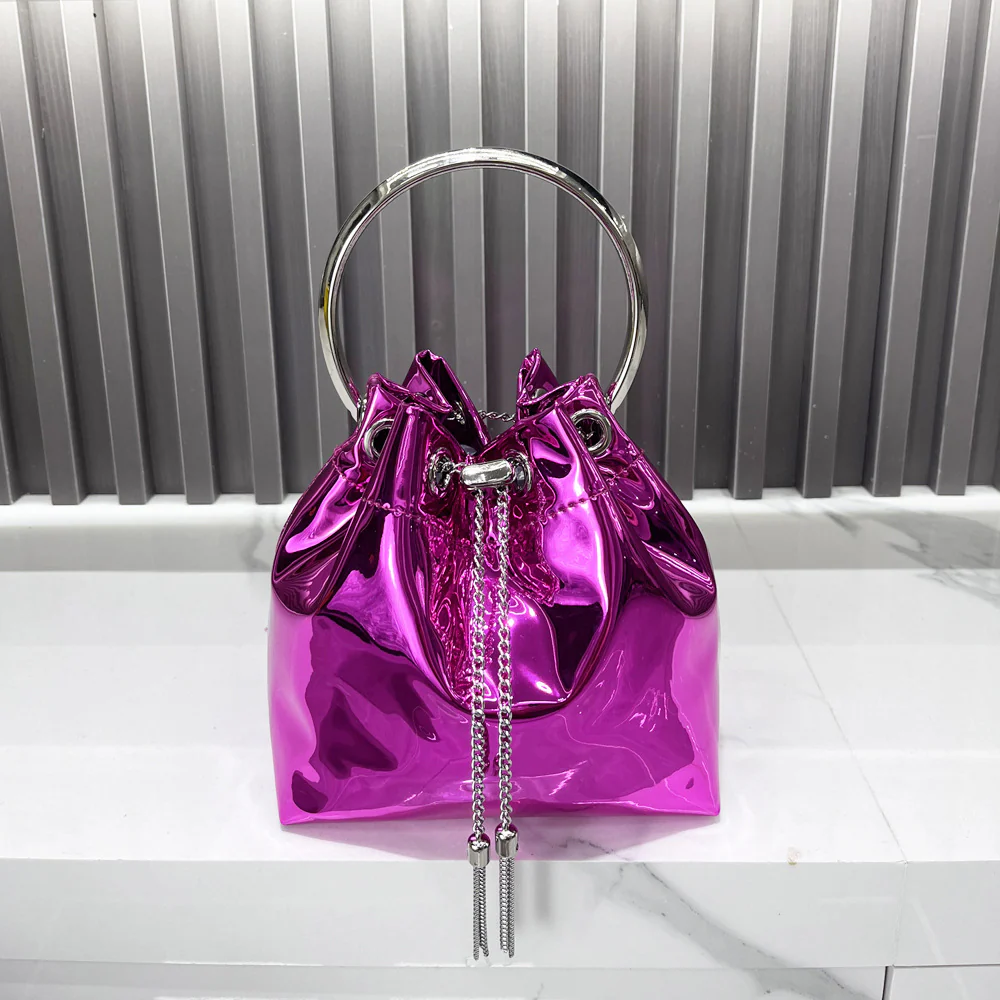 Oura Metallic Bucket Bag - Image 7