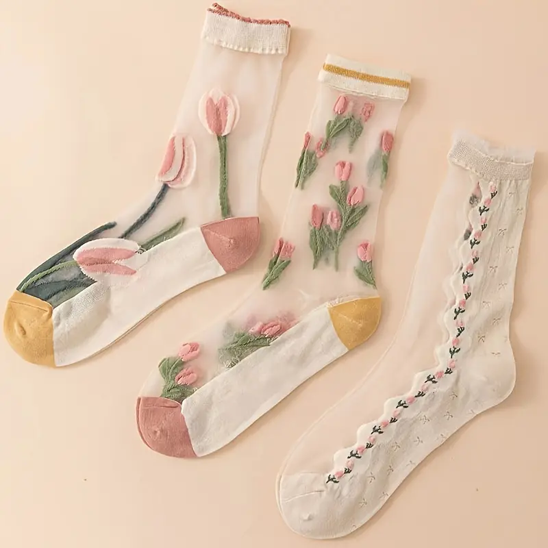 Rosedale Sheer Mesh Socks - Image 3