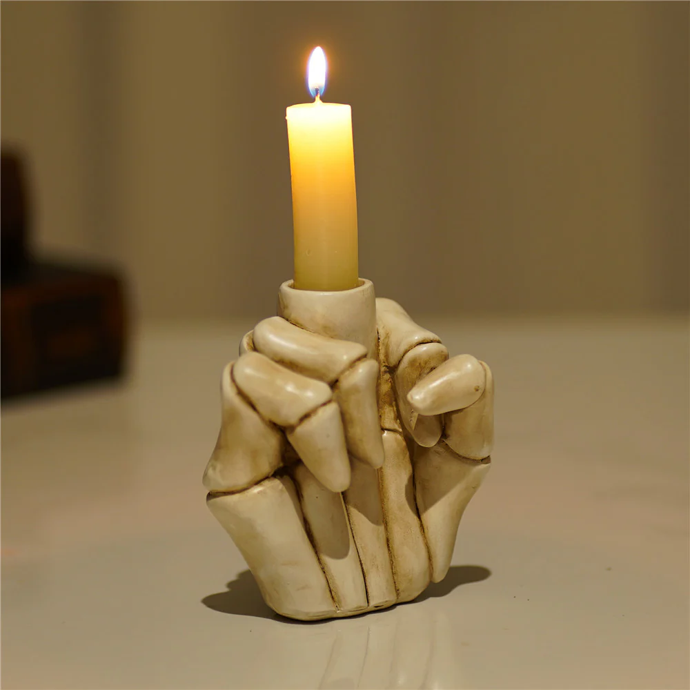 Skeleton Noir Candle Stand - Image 3