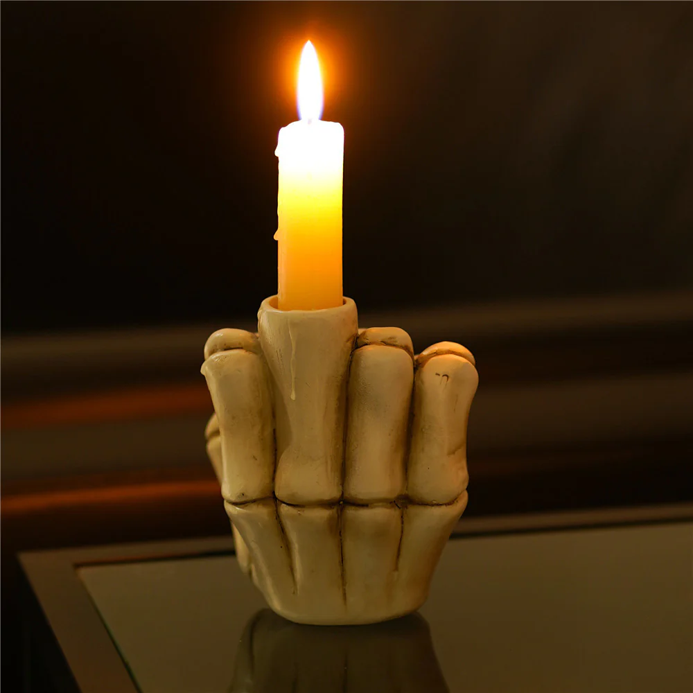 Skeleton Noir Candle Stand - Image 4