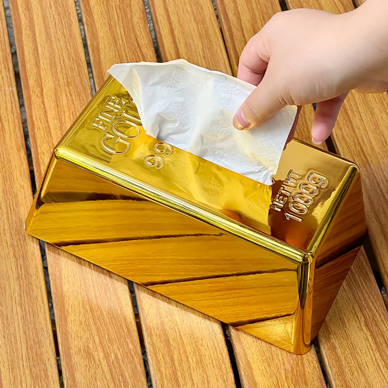 Sterling Gold Tissue Box - Image 2