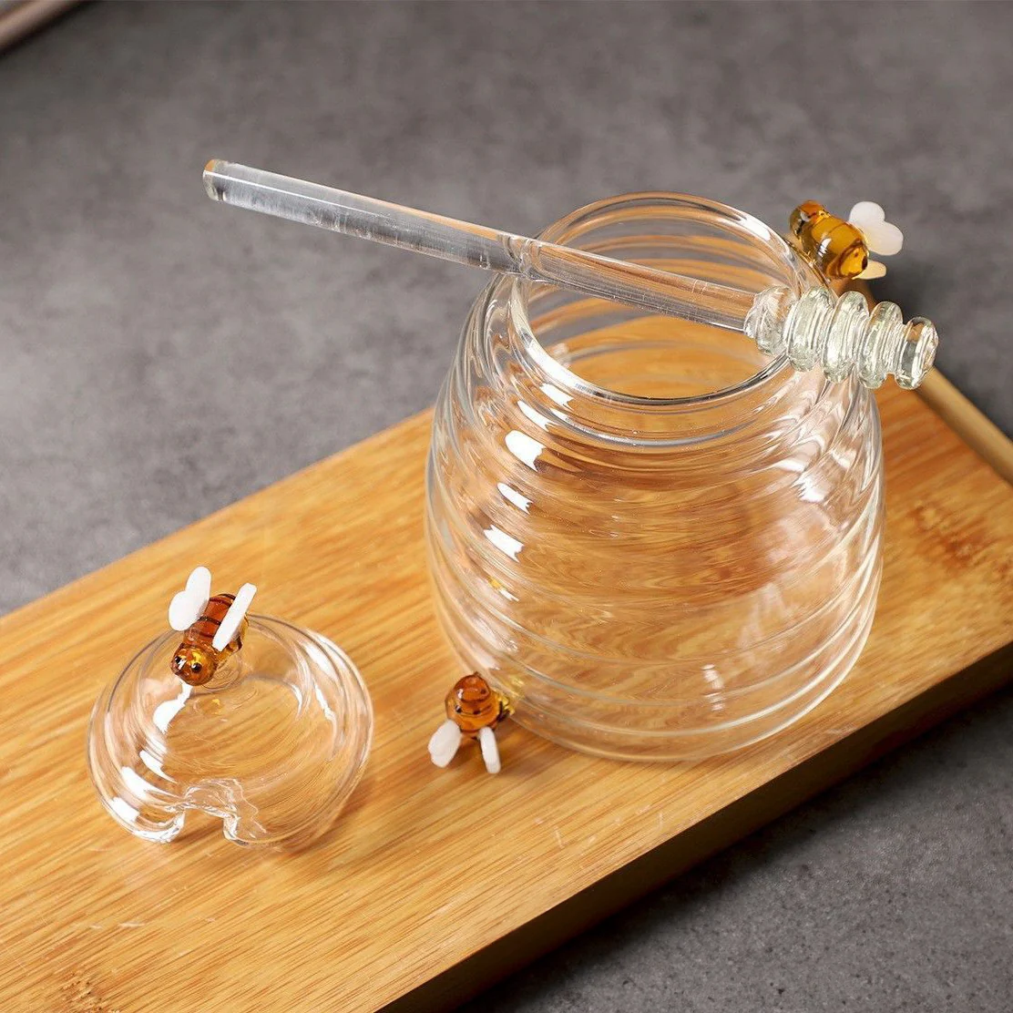 Swarm Glass Honey Jar - Image 2
