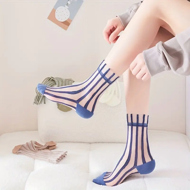 Sylvia Sheer Mesh Socks - Image 3