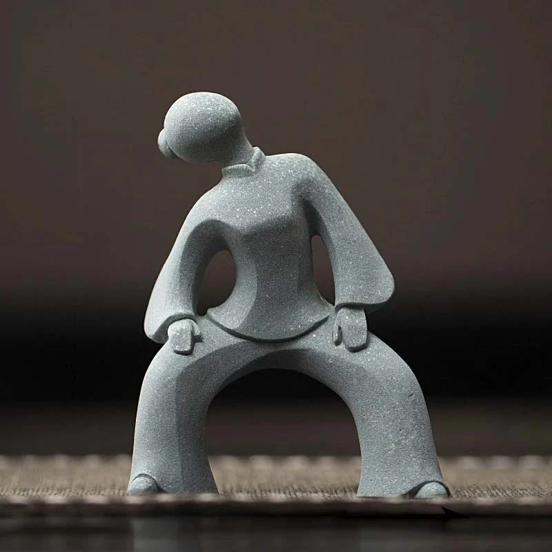 Taiji Flow Stone Figurines - Image 2