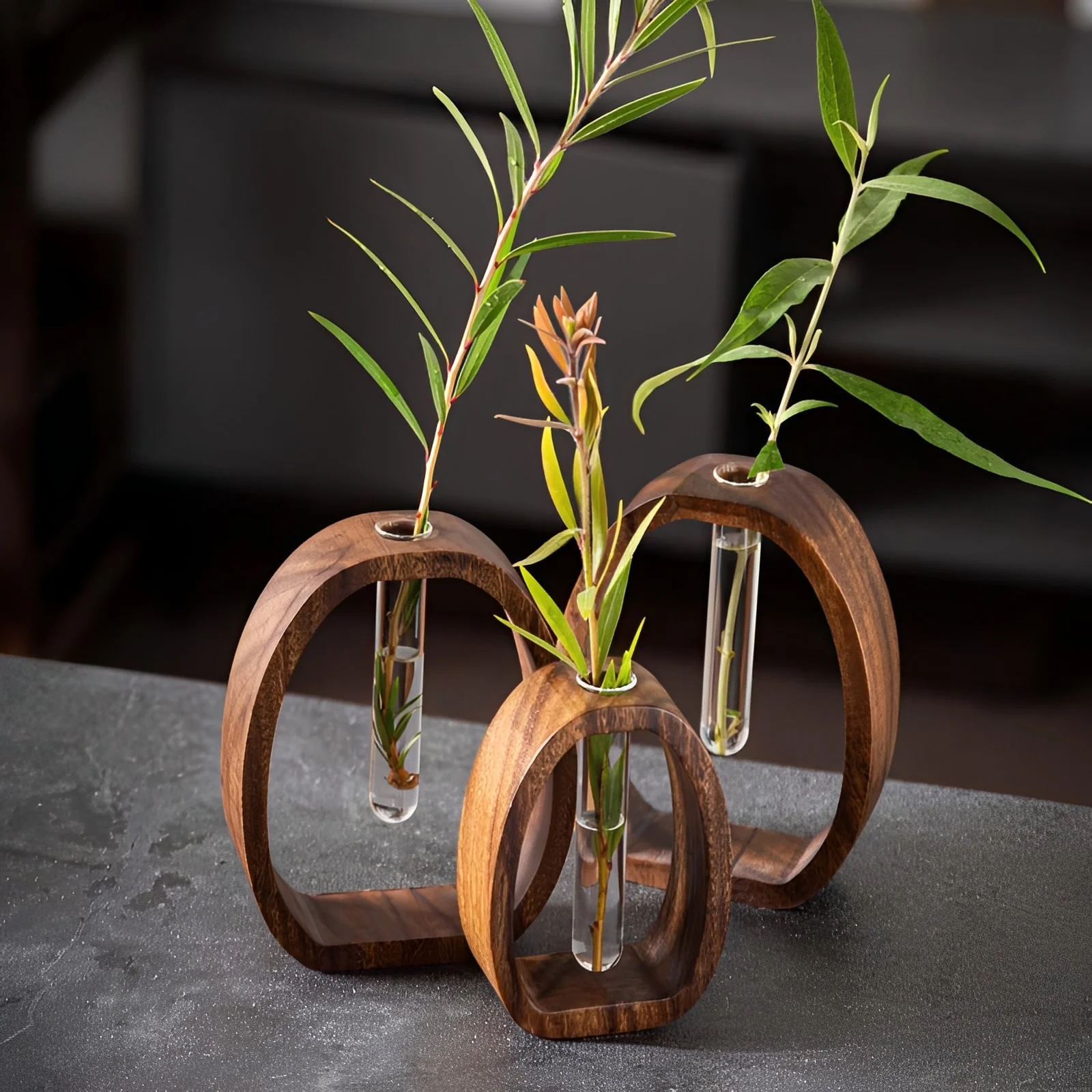 Torin Walnut Loop Vase - Image 4