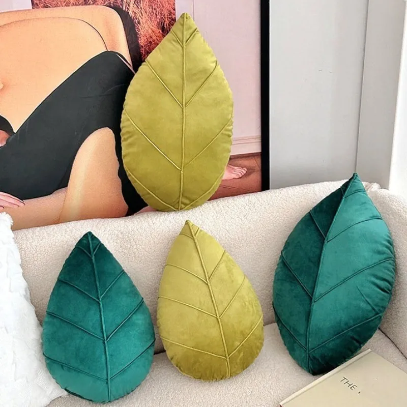 Verdana Leaf Throw Pillow - Image 3