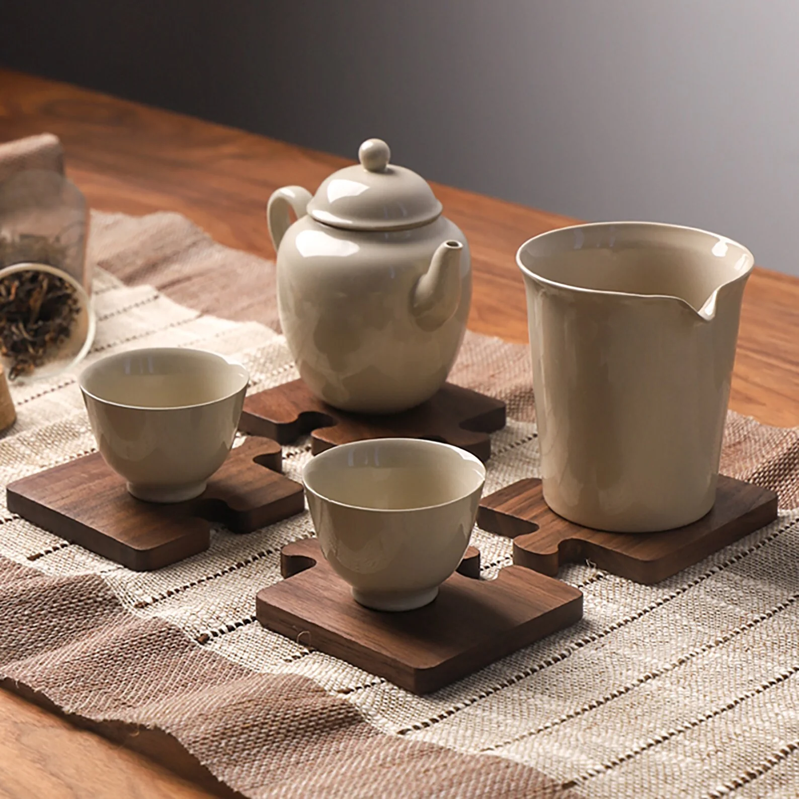 Walnut Puzzle Coasters - Image 3