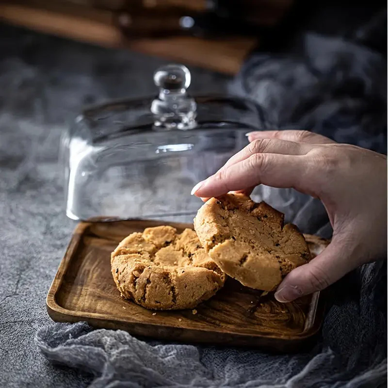 Wood & Glass Butter Dish - Image 4