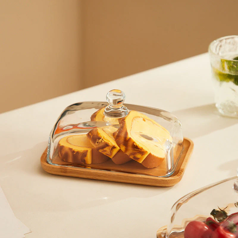 Wood & Glass Butter Dish - Image 6
