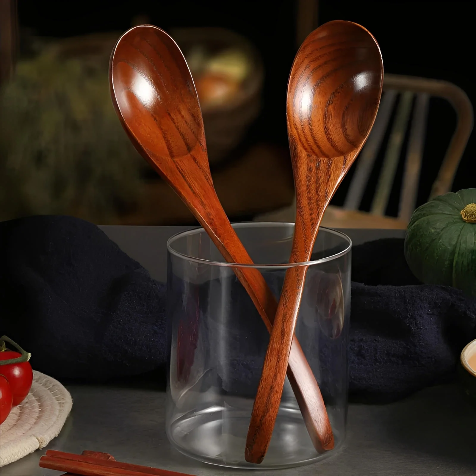 Yora Walnut Wood Spoons - Image 4